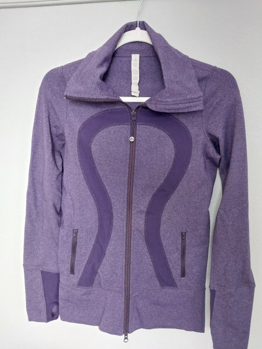 Lululemon zipper jacket purple size 4
